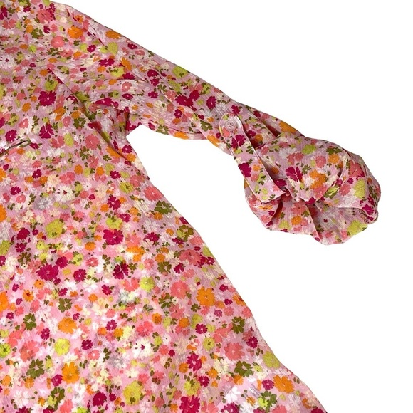 KUT from the Kloth Jasmine Floral Button Down Top XL - Picture 7 of 14